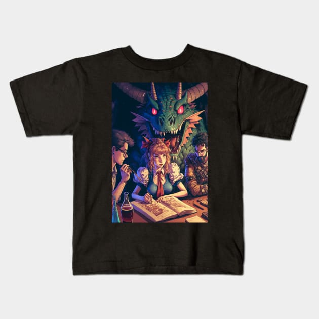 Dragons Journey Kids T-Shirt by TorDynamics